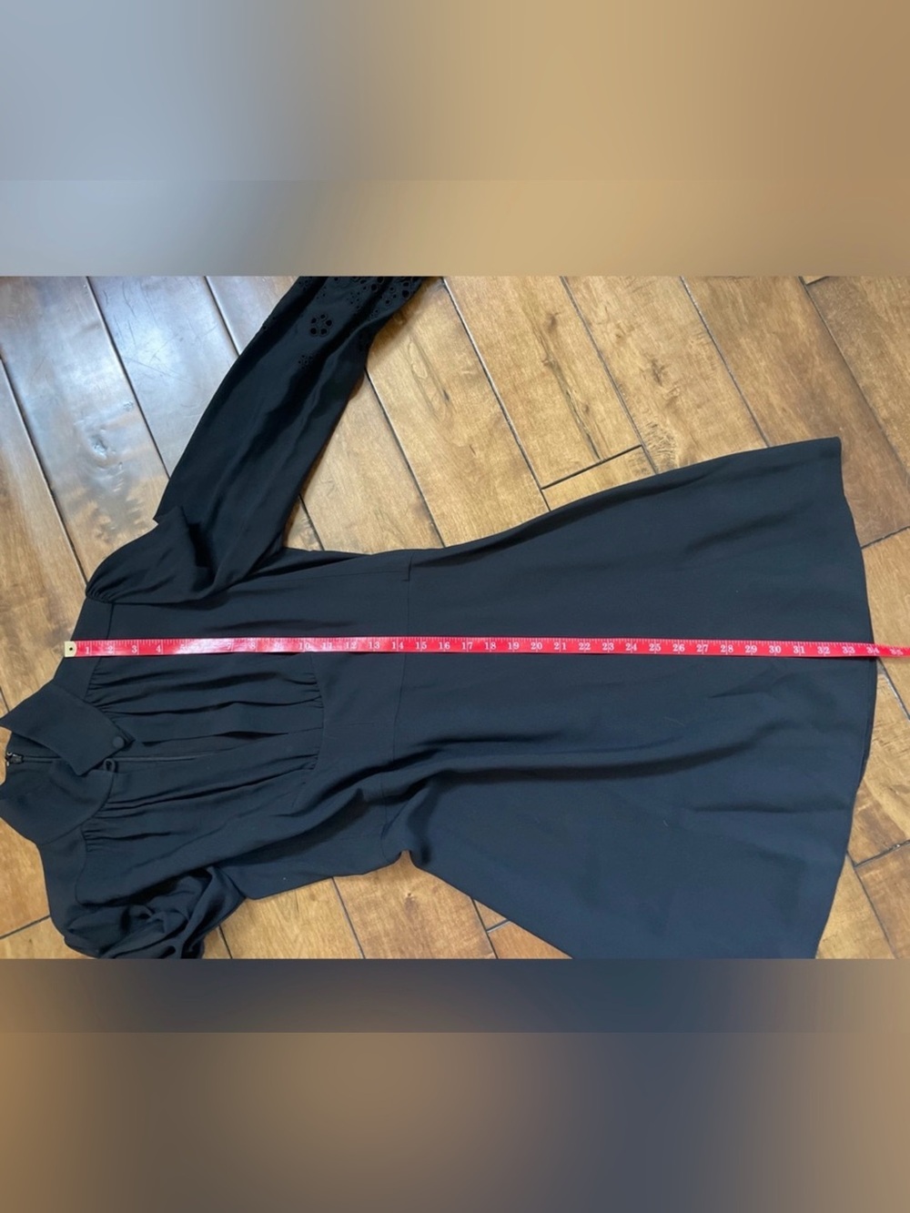 Chloe Black Long-Sleeve High-Neck Dress - Picture 11 of 11